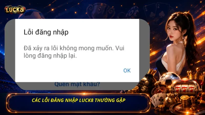 Các Lỗi Đăng Nhập Luck8 Thường Gặp